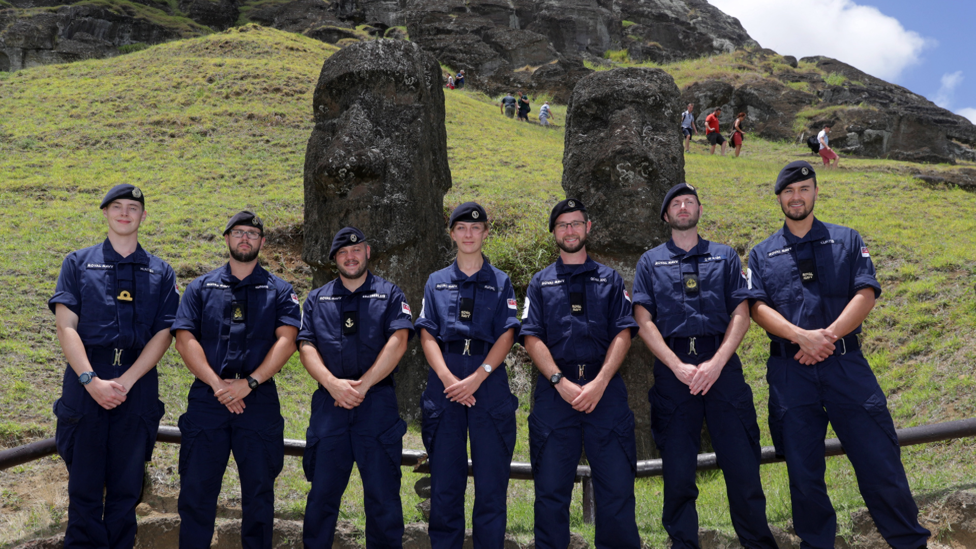 Montrose crew at Easter Island