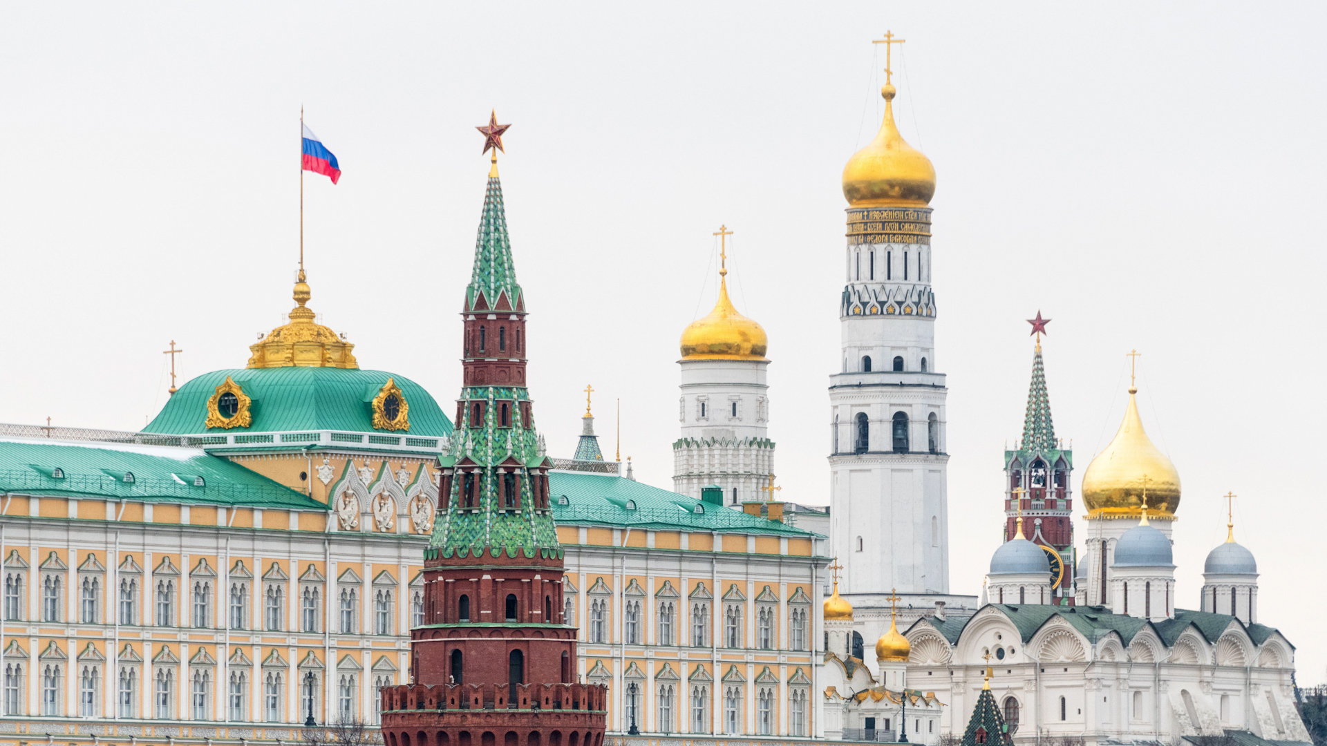 Moscow Kremlin as seen from Bolshoy Kamenny Most