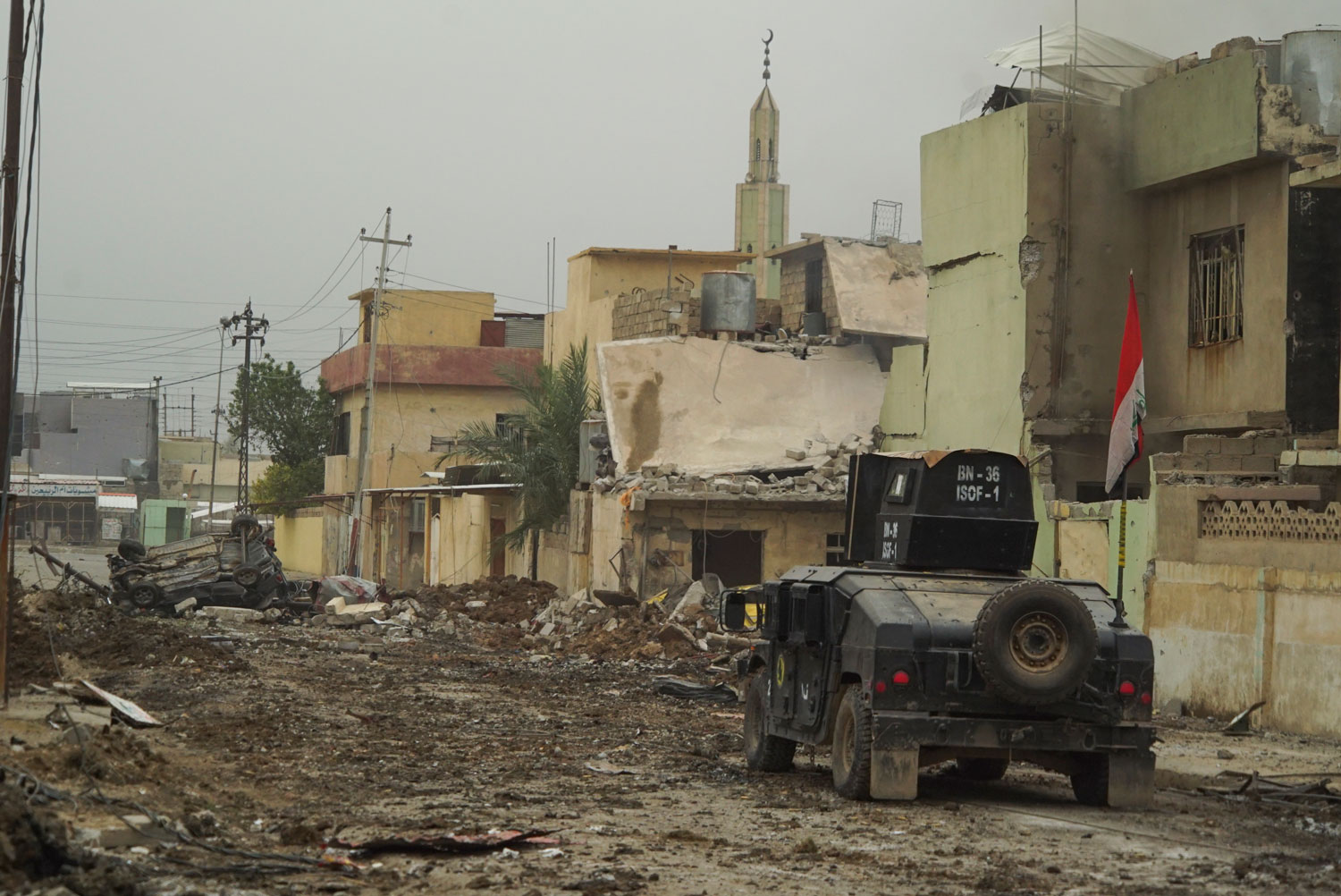 Destruction in Mosul