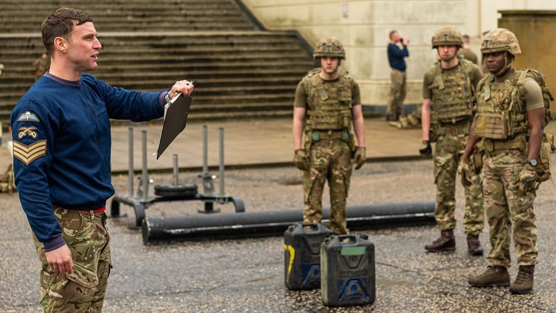 Mr Morgan works as a military fitness coach and trained for six months for the challenge