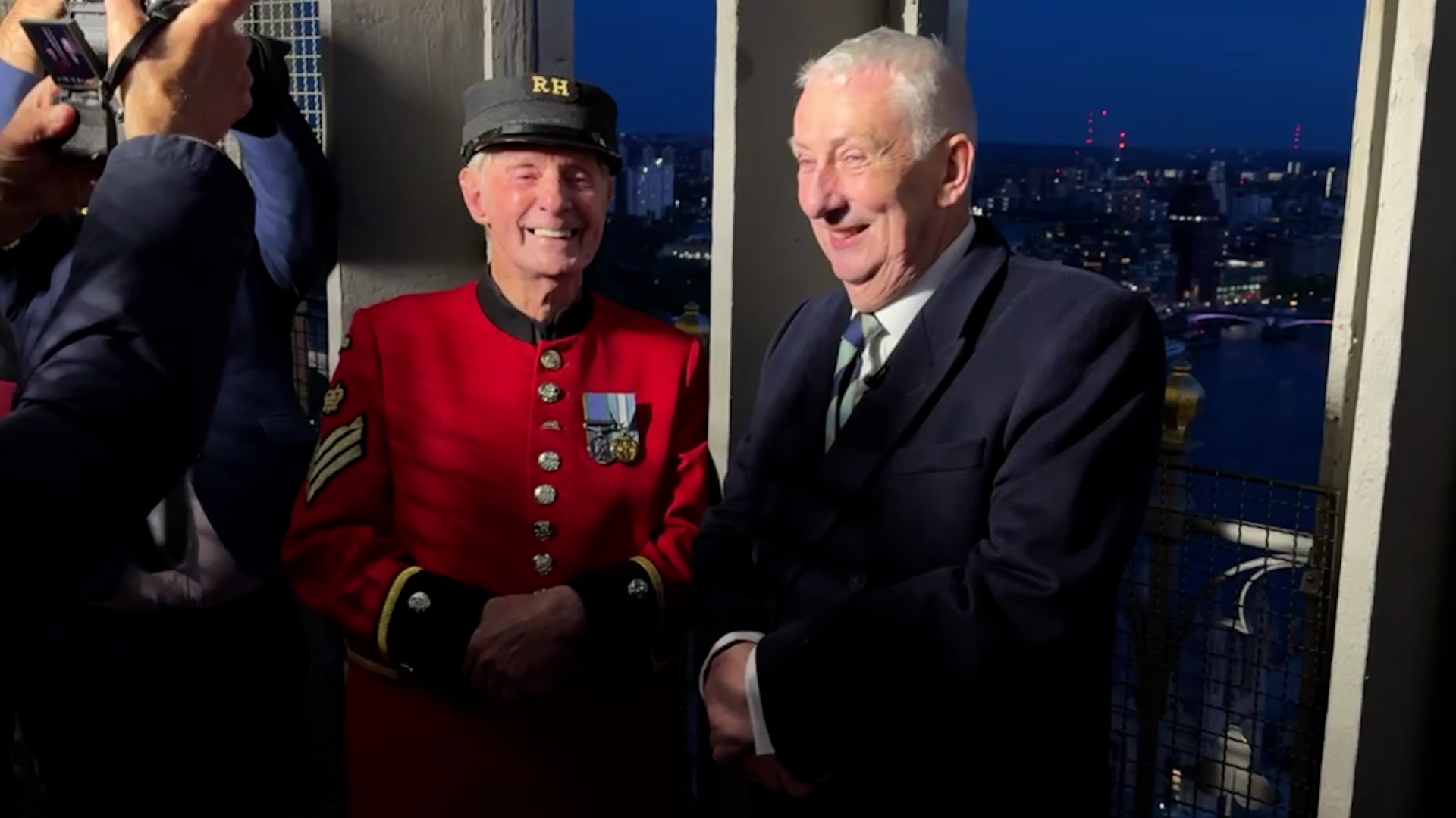 Mr Speaker Chelsea Pensioner 24042025 CREDIT BFBS.jpg	