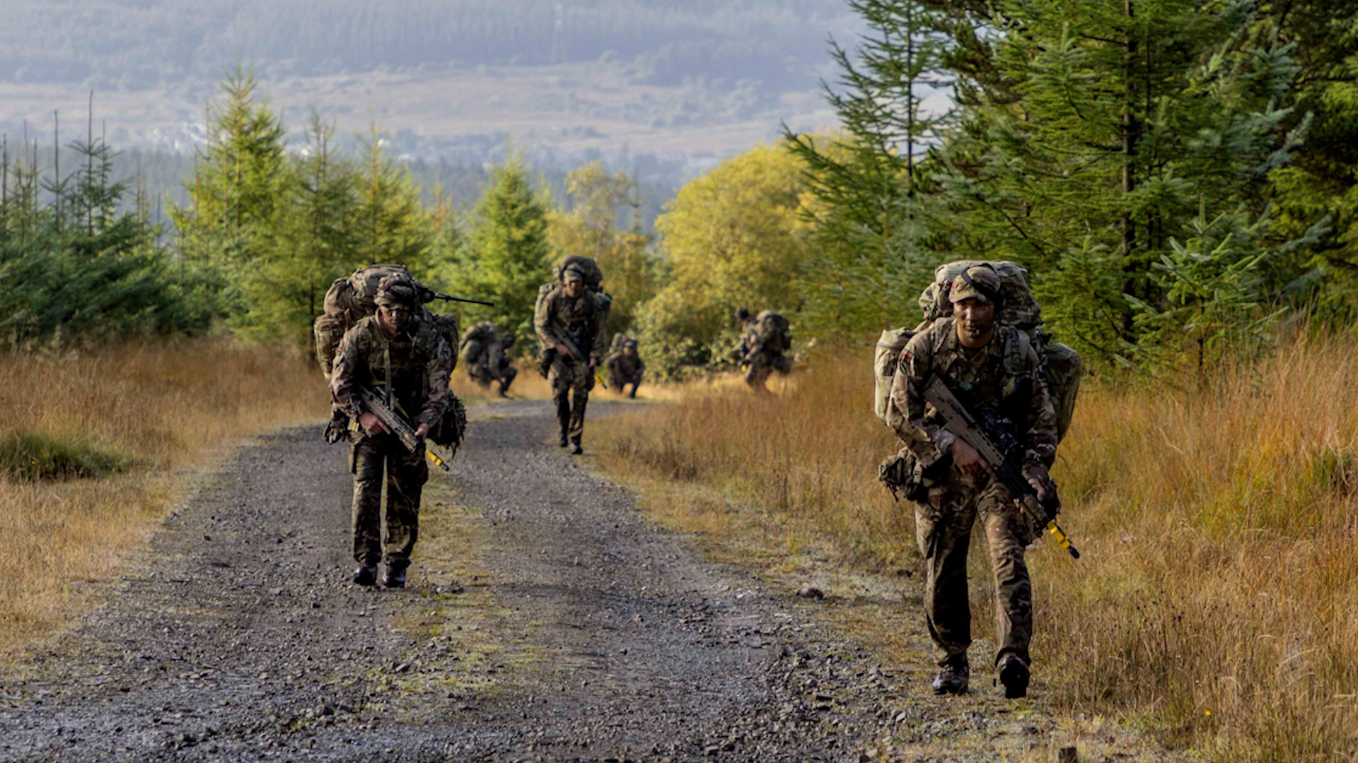 Multi national troops are seen here on exercise Cambrian Patrol 2022 08102022 CREDIT MOD Crown Copyright