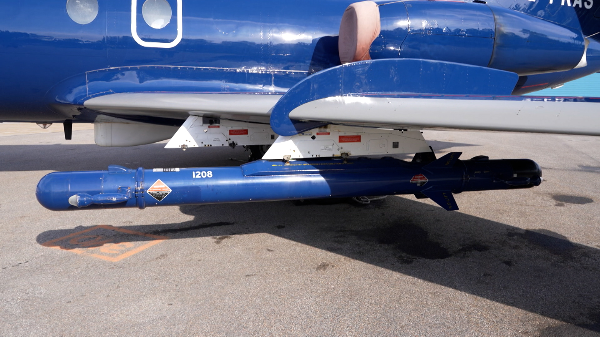 Multiple different pods can be carried on the Falcon 20 aircraft Ex Artic Challenge 13052023 CREDIT BFBS