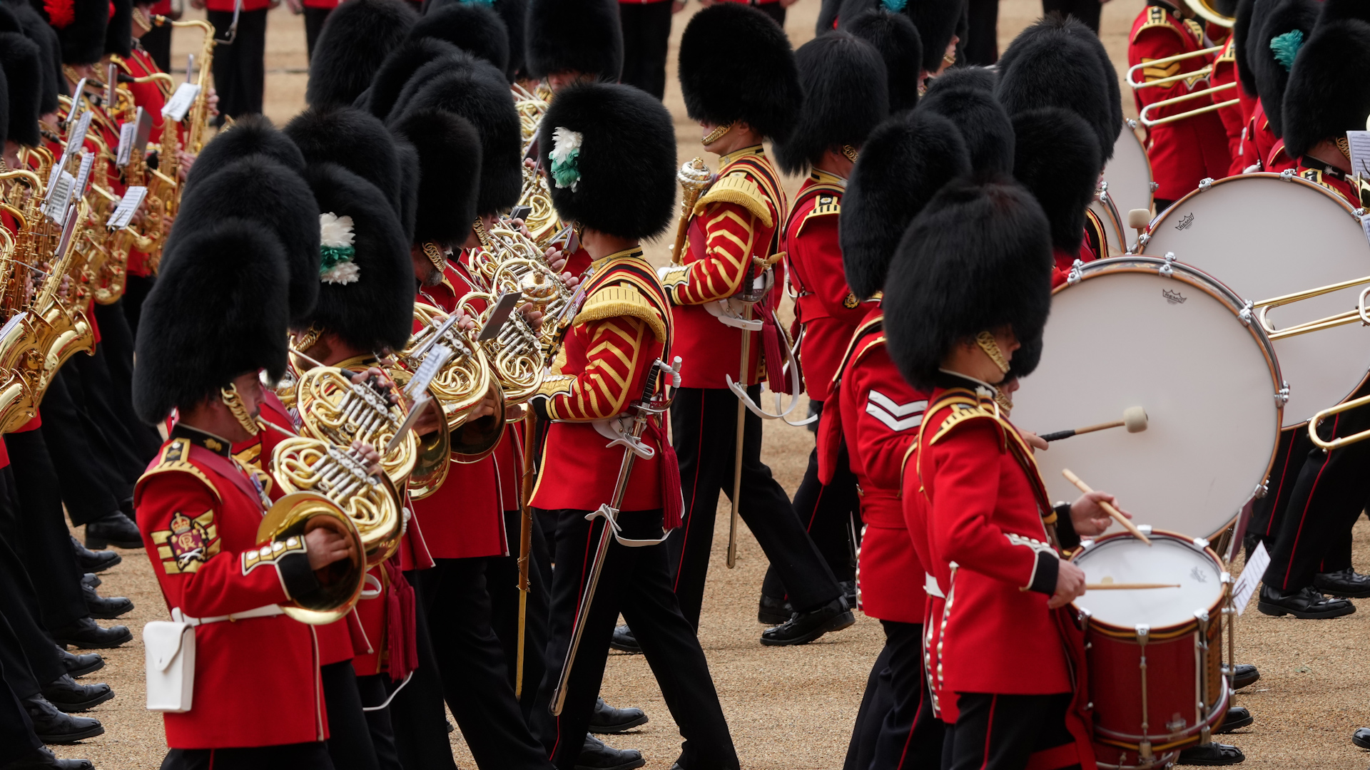 In total, 250 musicians took part in the Colonel's Review