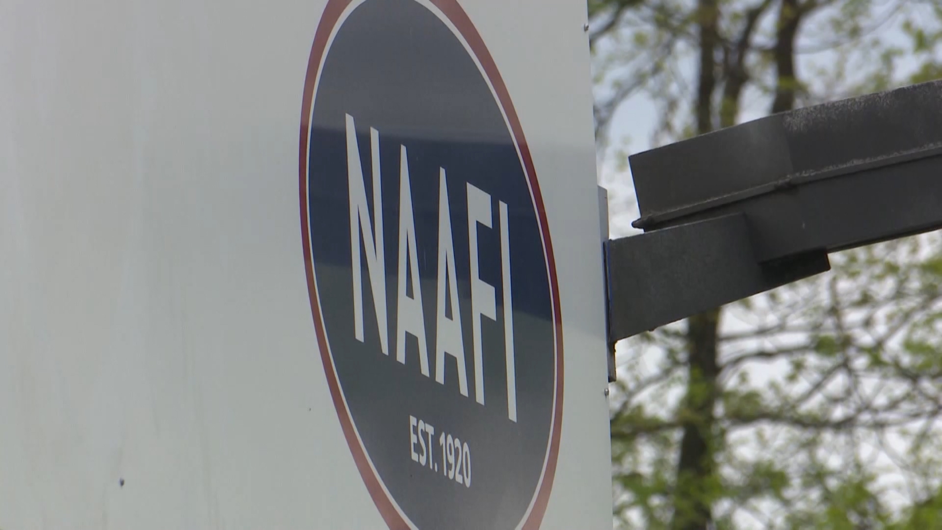 The NAAFI store sign in Sennelager.