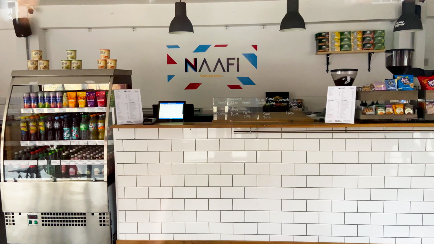 Winchester's NAAFI cafe will serve the brands much-loved tea, bacon baps, freshly brewed coffee and much more CREDIT BFBS 