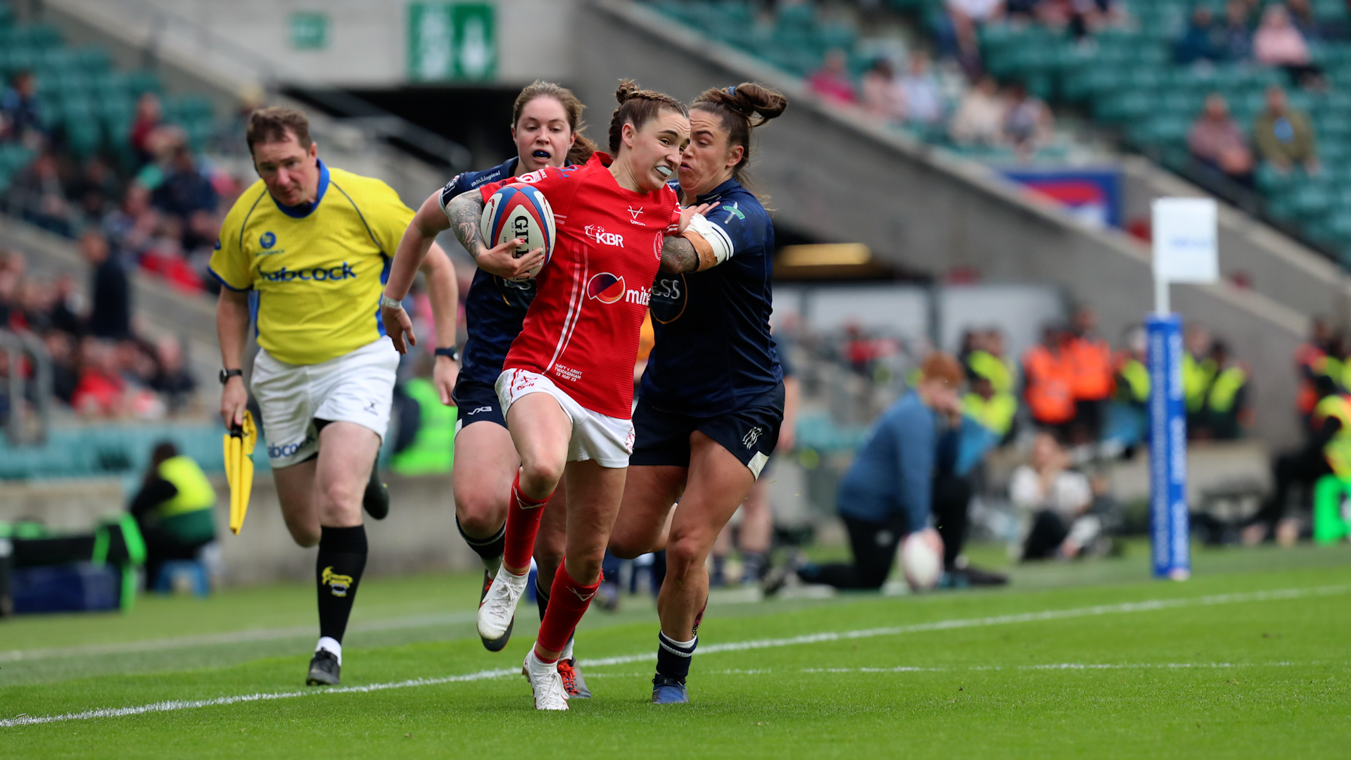Courtney Pursglove scores hat trick at Twickenham