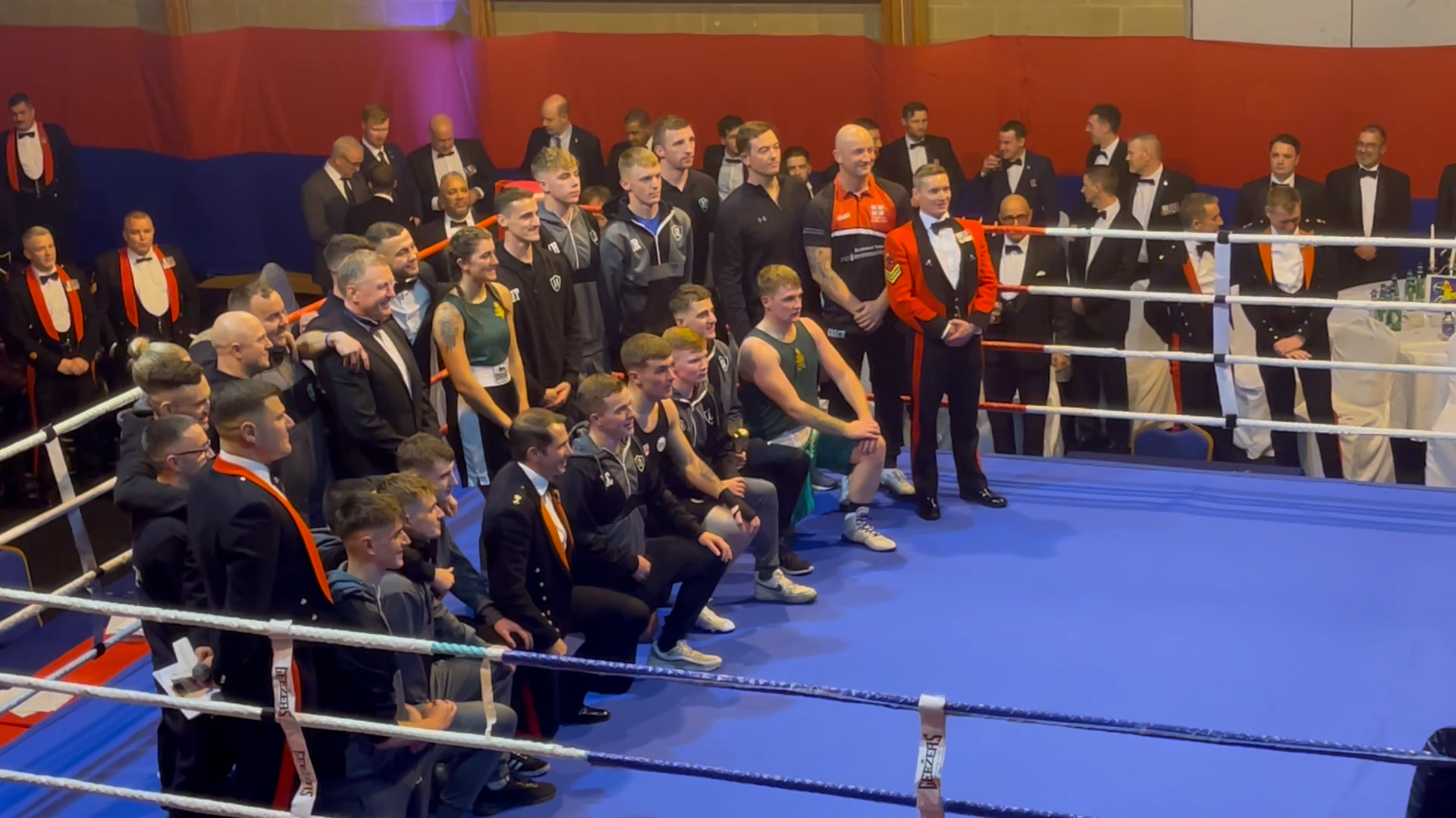 Soldiers of the 12th and 16th Regiment Royal Artillery took part in a boxing competition.