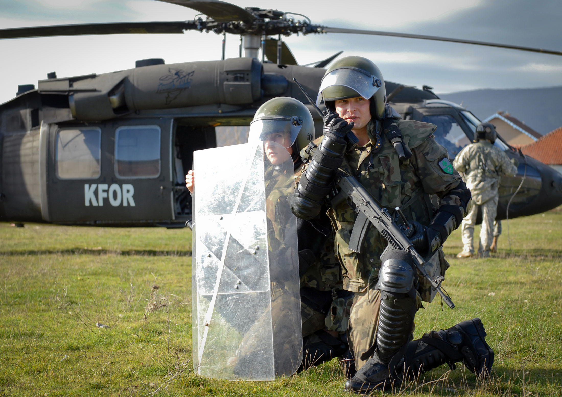 NATO's KFOR out on patrol.