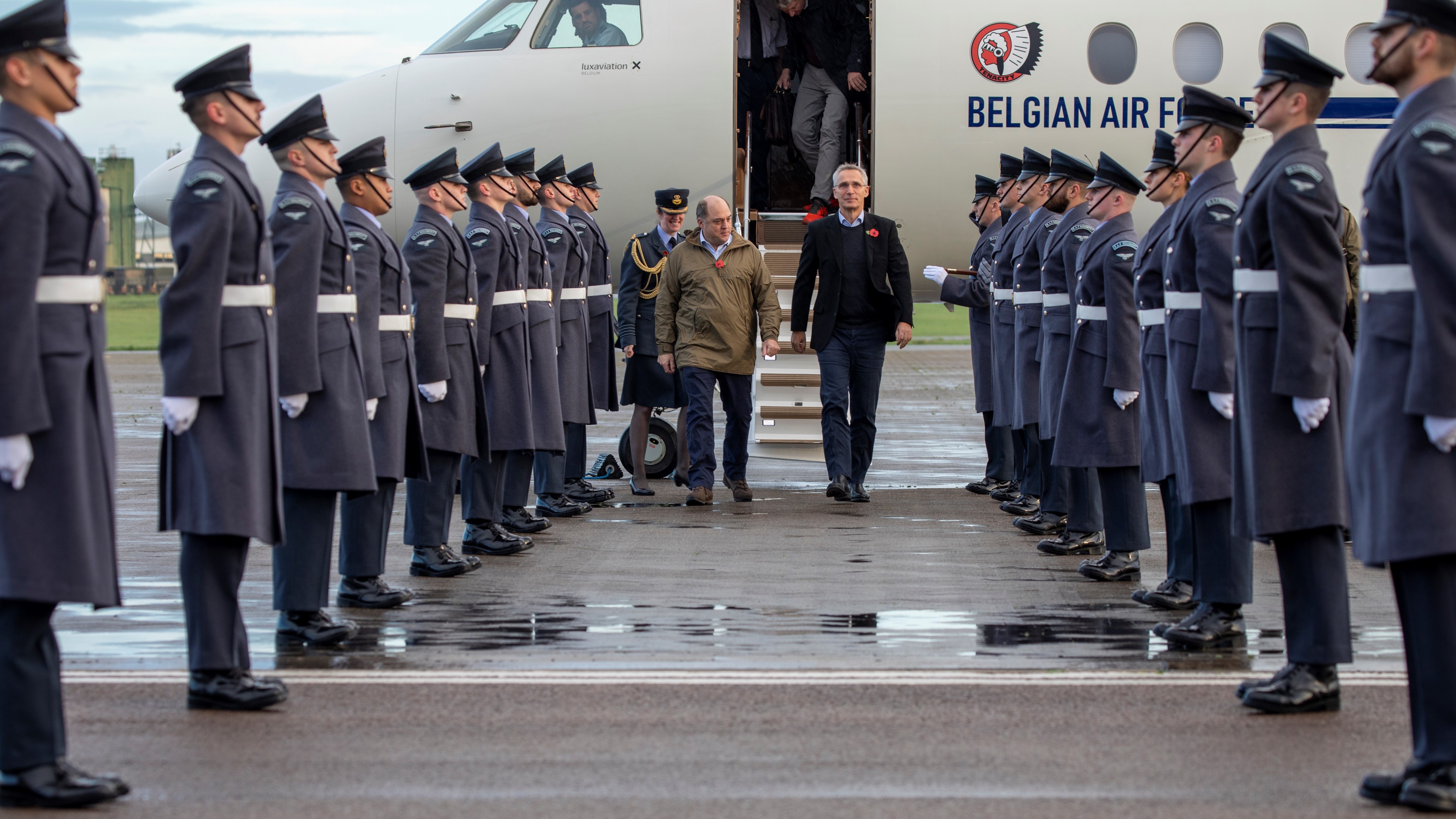 NATO Secretary General, Jens Stoltenberg and Defence Secretary, Ben Wallace RAF Northolt 09112022 CREDIT MOD Crown Copyright