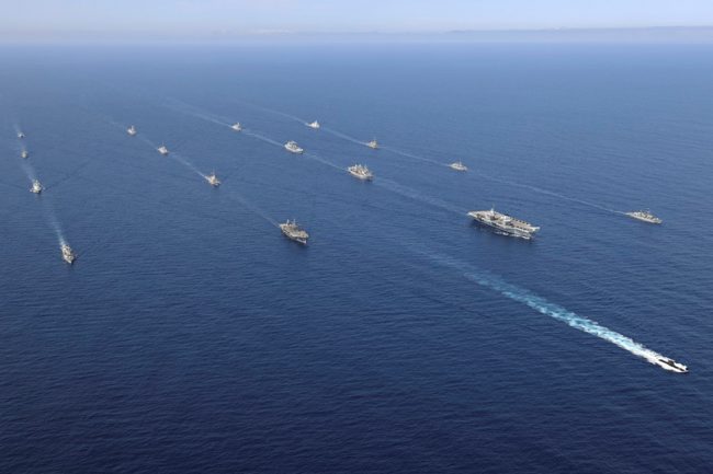 NATO Standing Maritime Group with UK Carrier Strike Group Eastern Atlantic 28052021 CREDIT MOD
