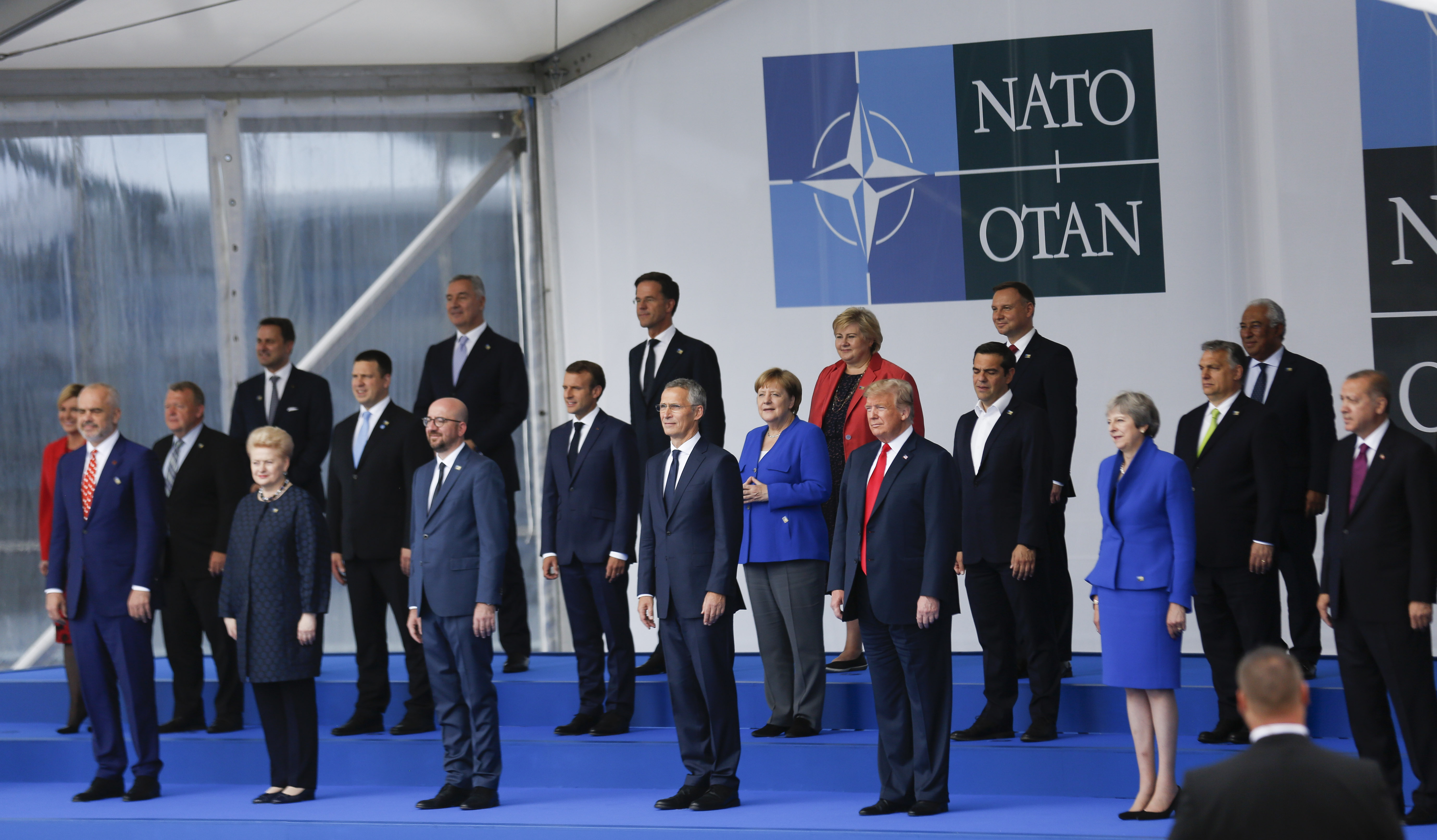 NATO family photo Brussels 110718 PA IMAGES