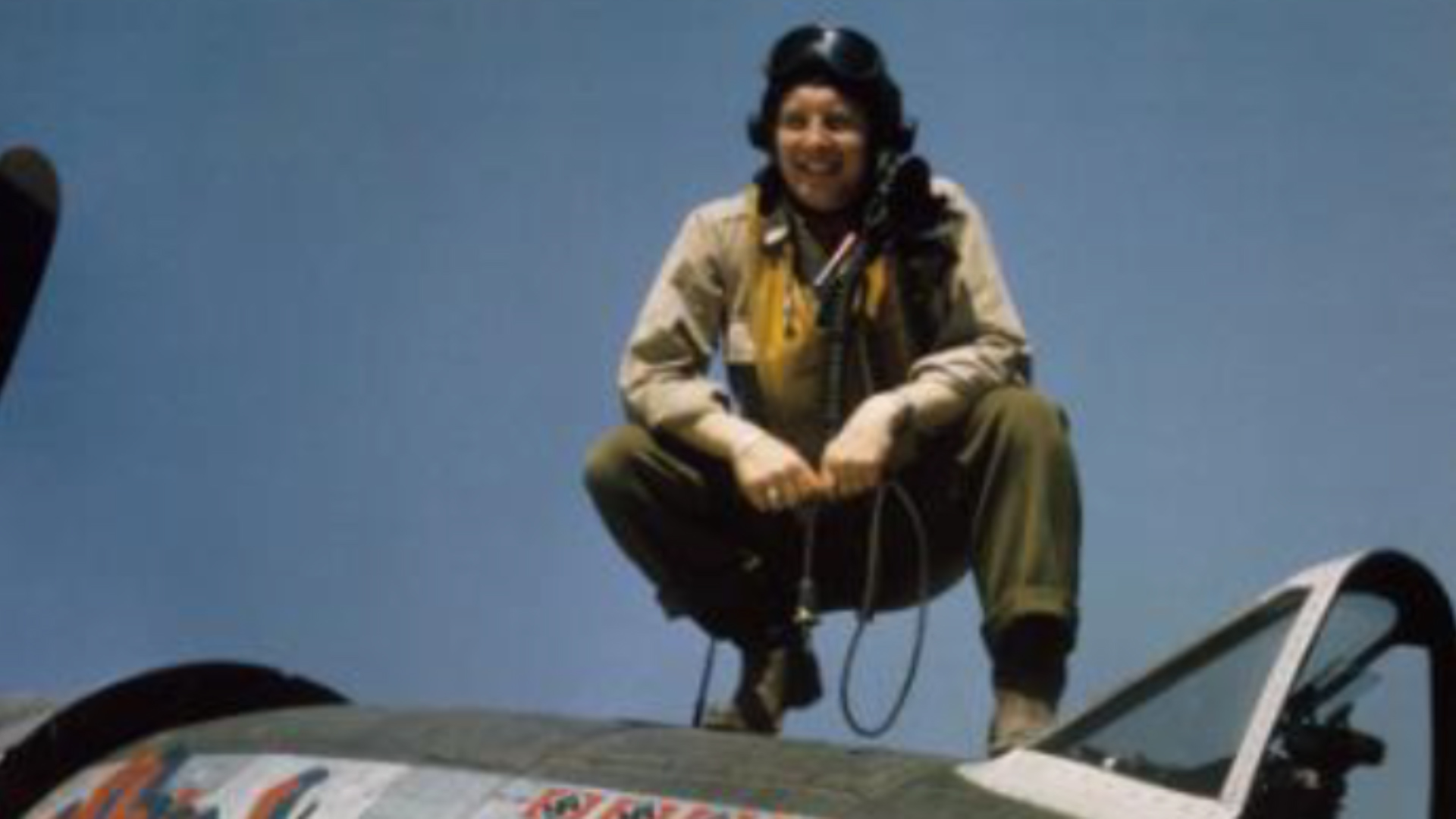Captain Edwin 'Bill' Fisher of the 377th Fighter Squadron (Picture: IWM).