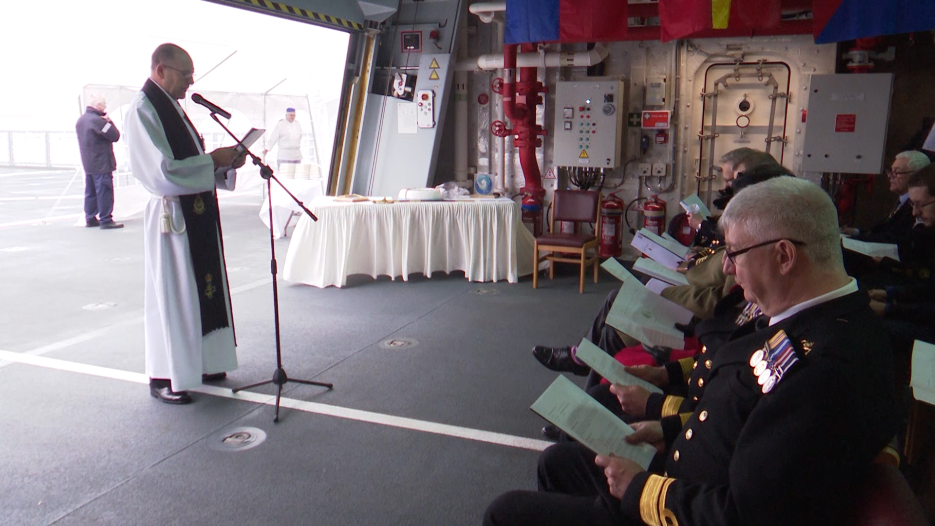A service of dedication to mark the occasion was held in the Scottish port of Greenock.