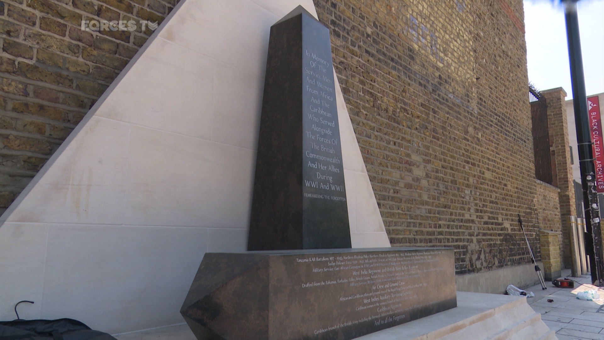 first memorial in Britain to commemorate African and Caribbean soldiers