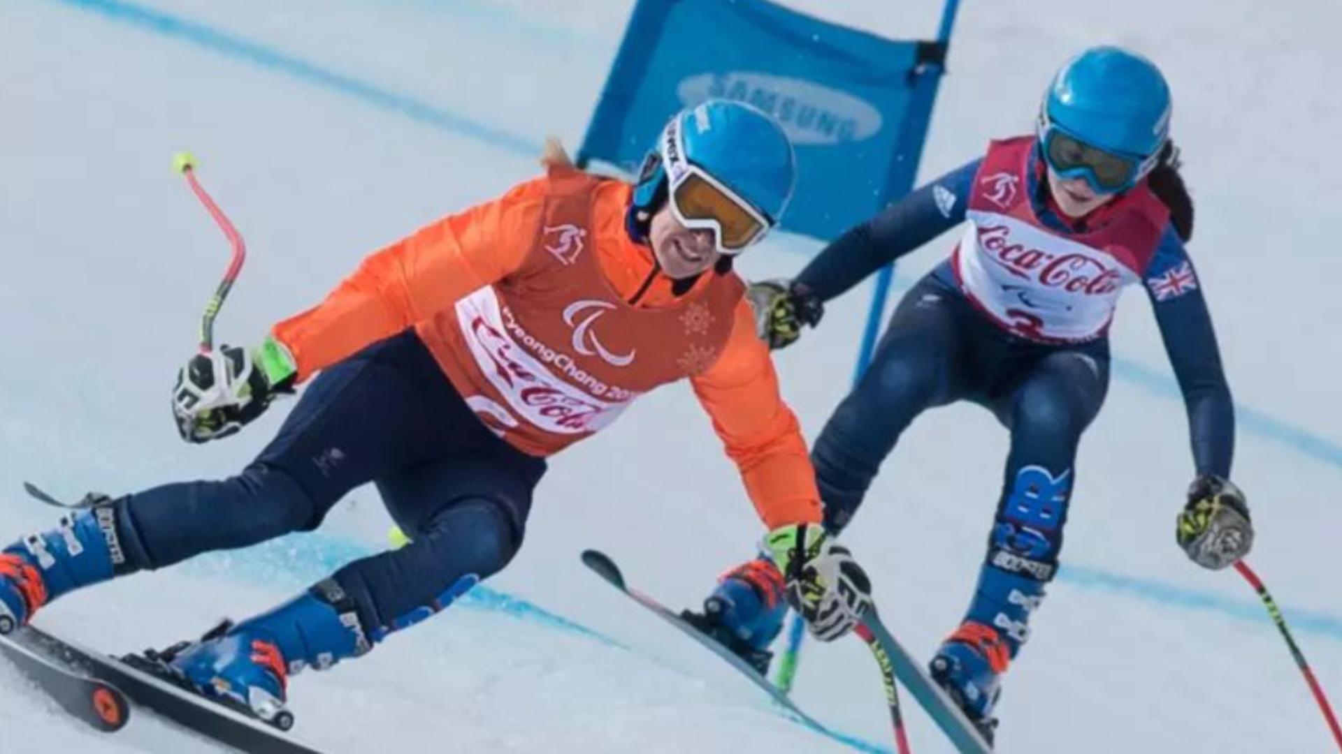 Jennifer Kehoe and Meena Fitzpatrick on the ski slopes