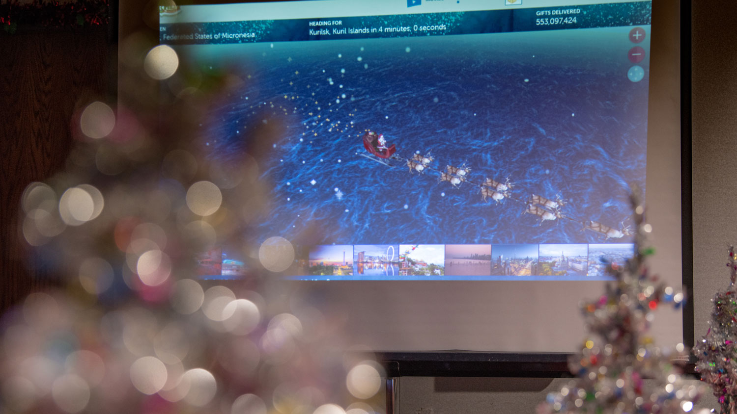 NORAD Tracks Santa Operations Centre at Peterson Air Force Base
