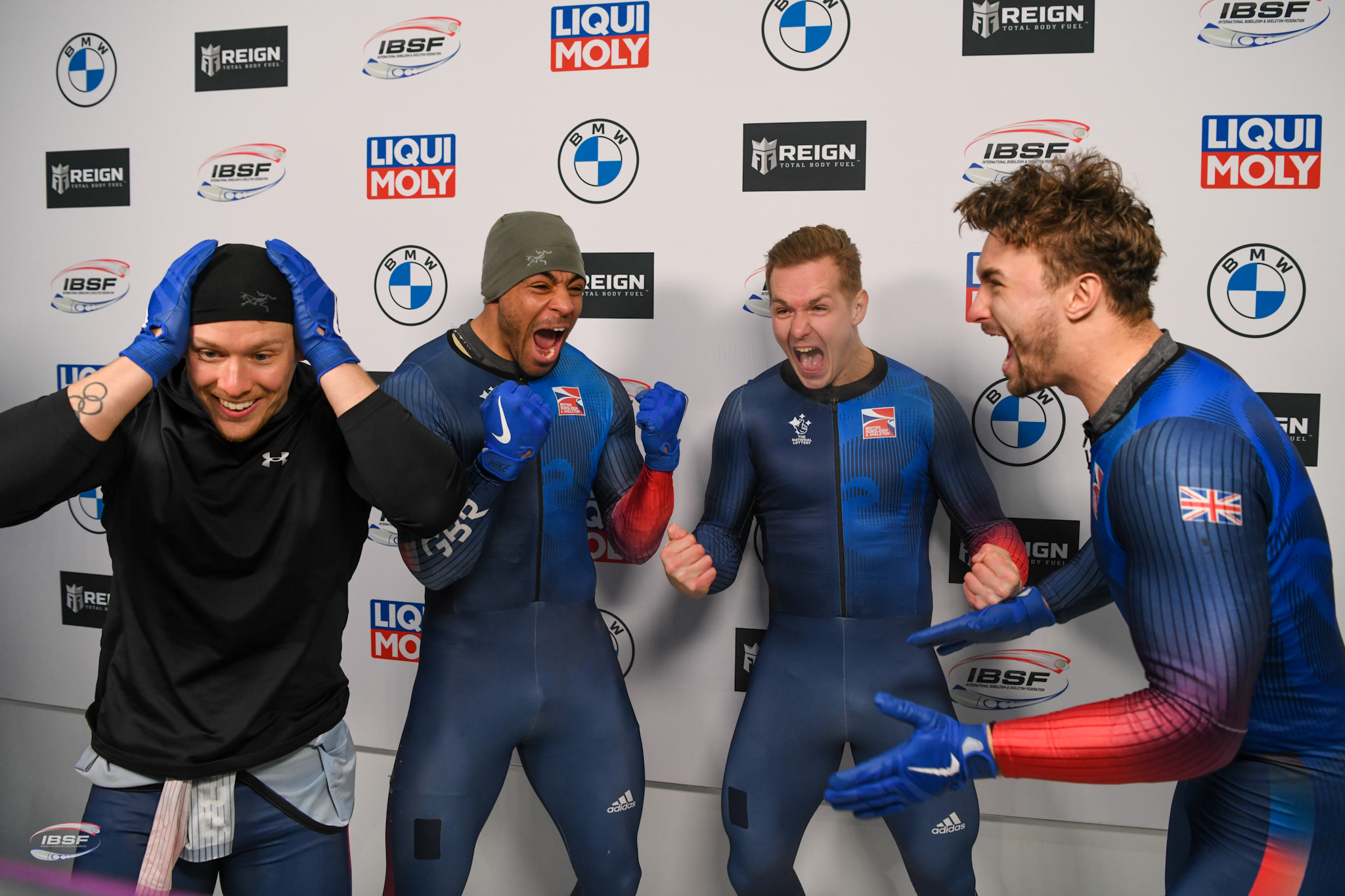 Team GB win world cup gold at the World Cup in Lake Placid, USA (Credit: IBSF) 