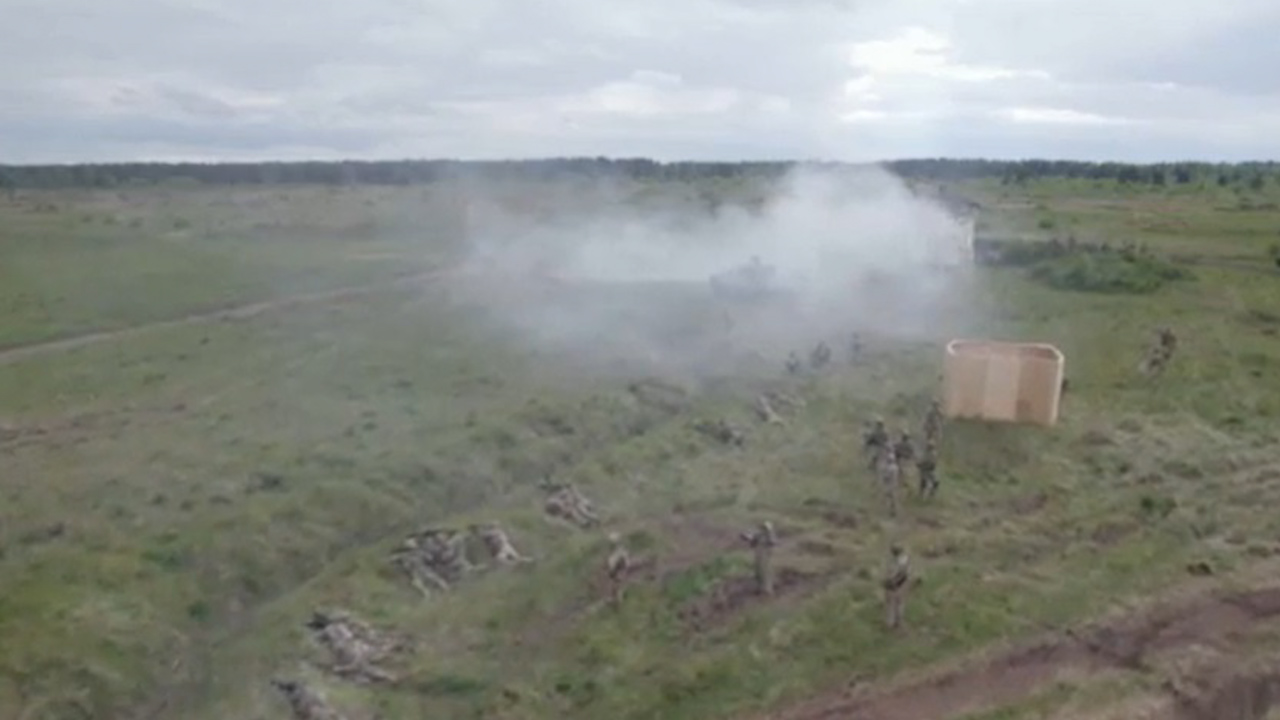 Nato forces in Poland were reinforced by members of the US Army's 2nd Cavalry Regiment (Picture: Nato).