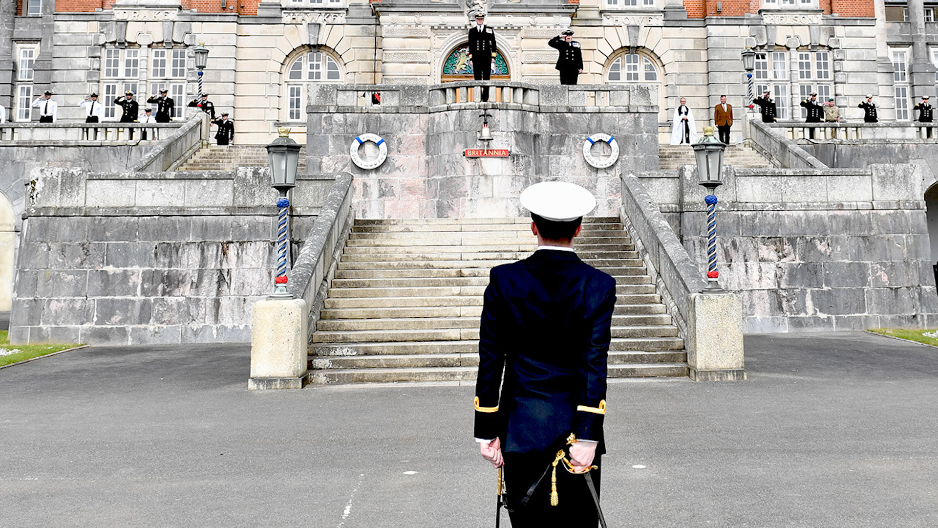 Naval Officer Passes Out Alone Amid Pandemic 140420 ROYAL NAVY