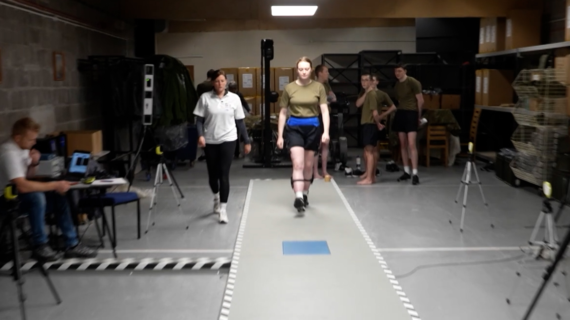 Naval recruit Charlie, scientists around the world trying to prevent recruit injuries 06032024 CREDIT BFBS