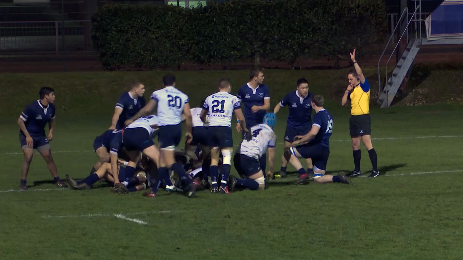 Royal Navy rugby union win Vs Oxford University 2018