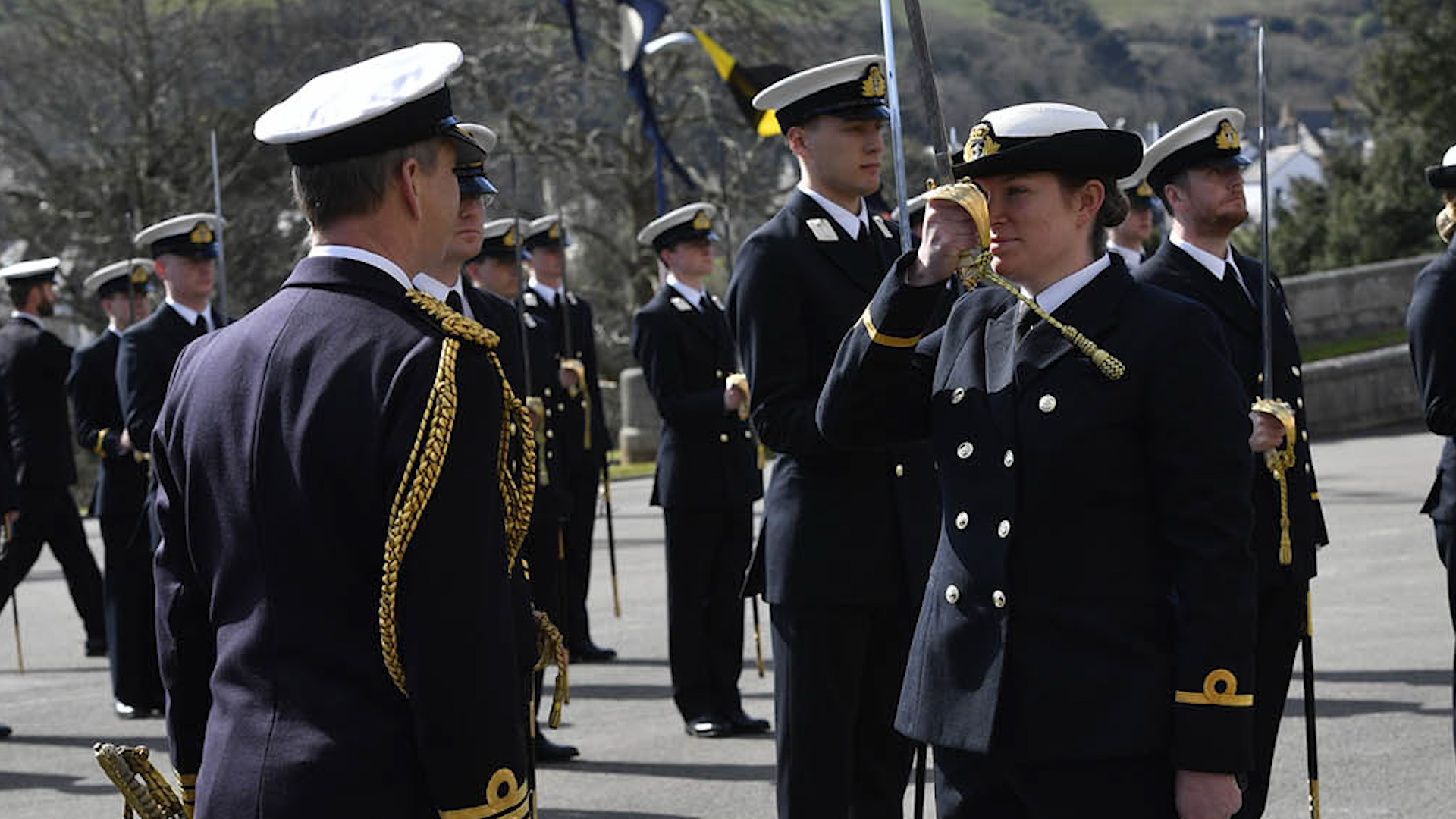 Every officer passing through was told they would play a part in the UK's coronavirus battle (Picture: Royal Navy).