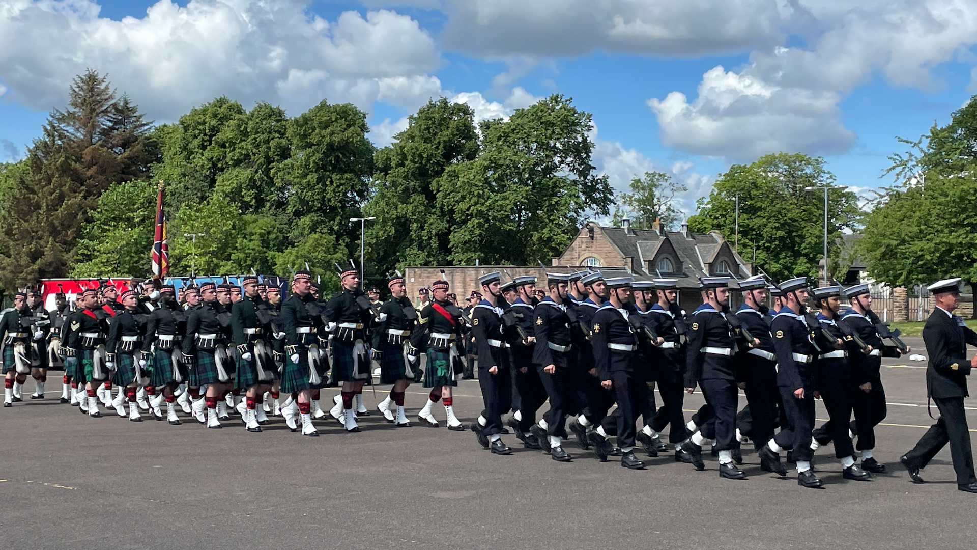 Navy personnel and 5 Scots