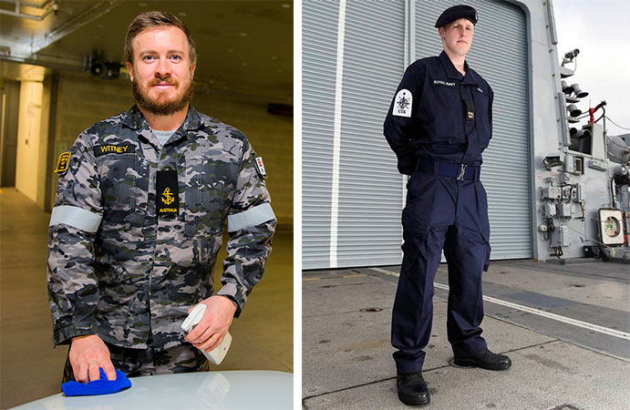 Royal & Australian Navy uniforms
