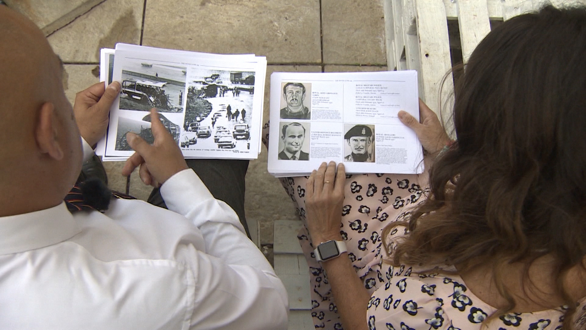 Never Gone portraits of fallen soldiers from Op Banner veteran also helps compile book Credit BFBS 140819