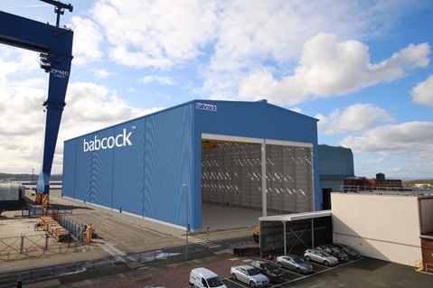 New Babcock Assembly Hall at Rosyth (Picture: Royal Navy).
