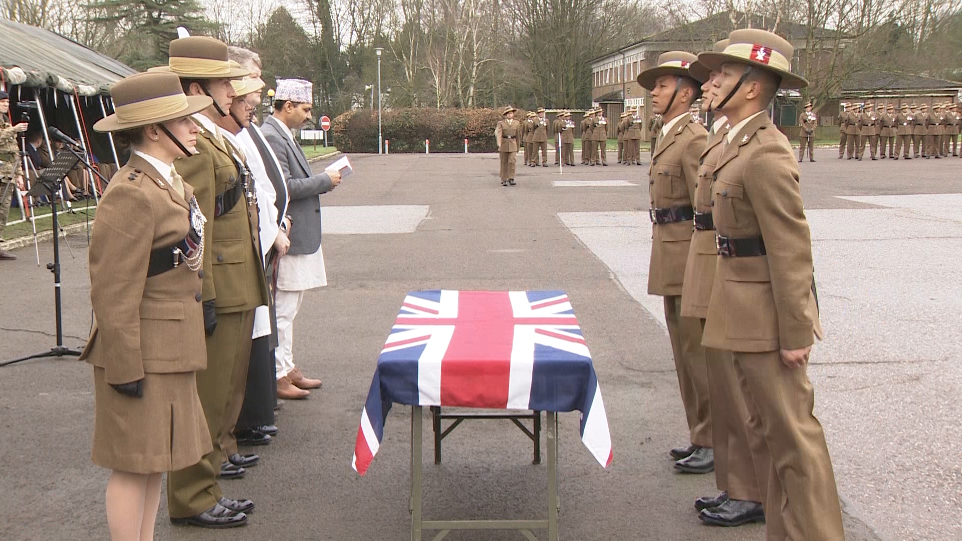 New Gurkhas Welcomed To The Royal Corps Of Signals Credit BFBS 260120