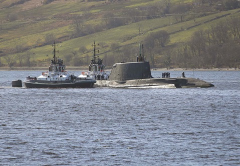 New HMS Audacious Arriving Into Clyde 07042020 CREDIT ROYAL NAVY