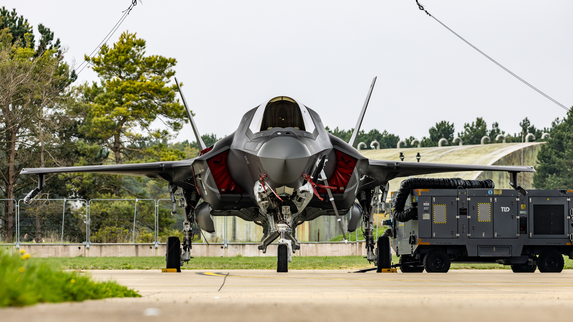 New Lightning F-35B stealth fighters ZM169 (BK35) arrive RAF Marham 230324 CREDIT RAF