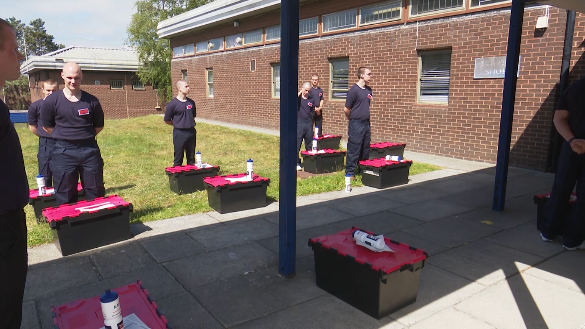 New Navy recruits traing during coronavirus pandemic at HMS Raleigh 210520 CREDIT BFBS.jpg