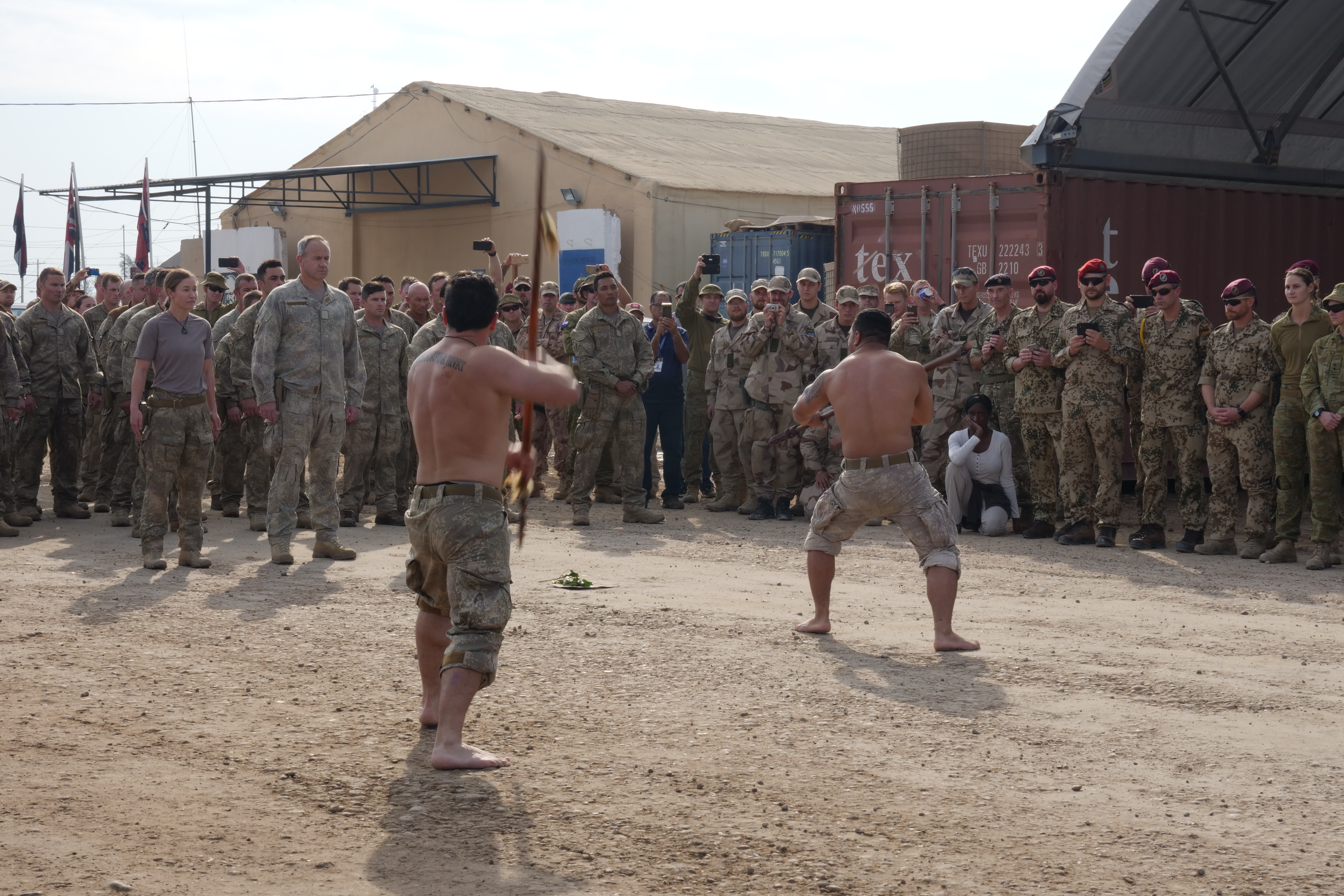 New Zealand Army - Haka in Camp Taji Iraq
