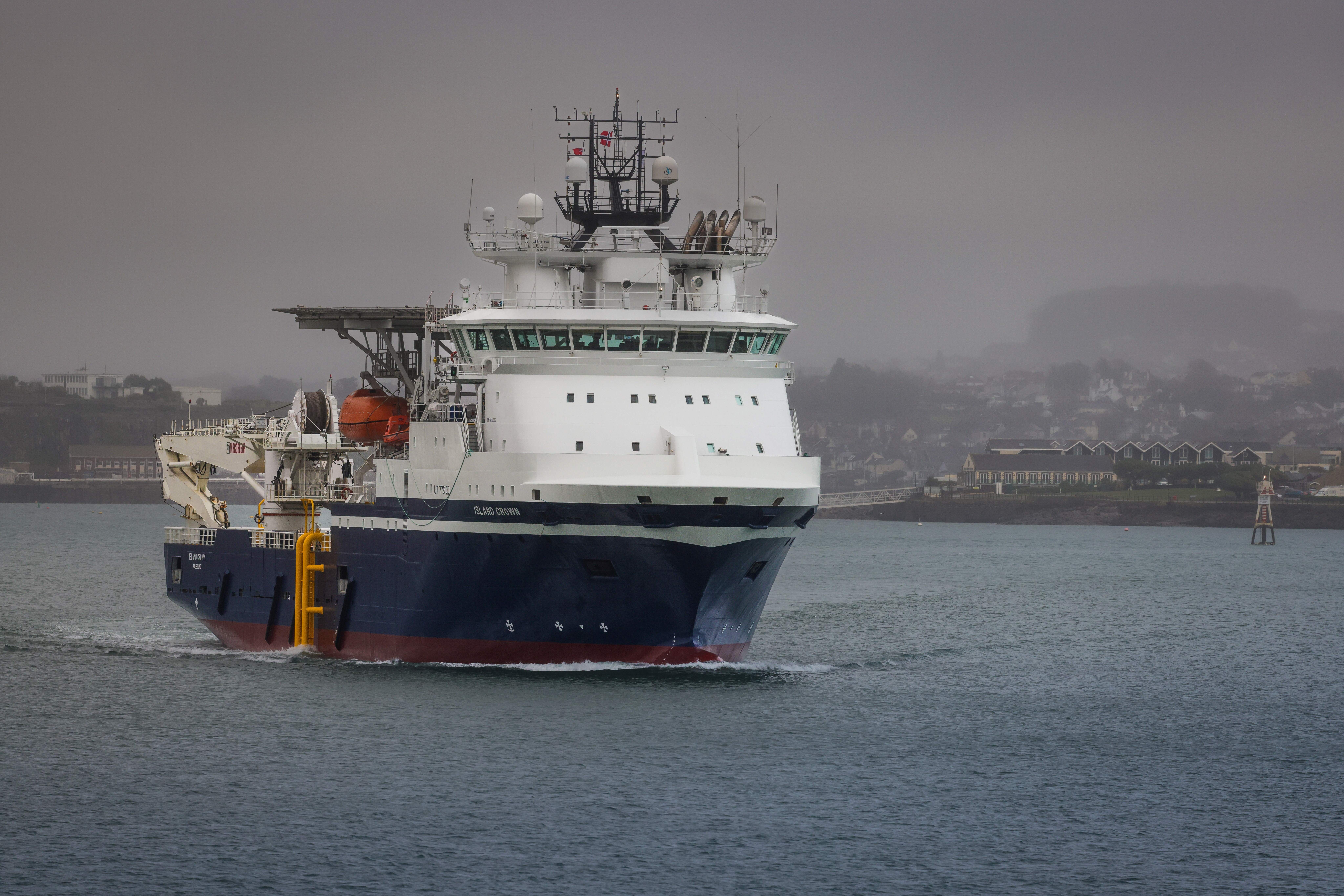 New ship to host autonomous mine hunting systems arrives at HMNB Devonport (Picture: MOD).
