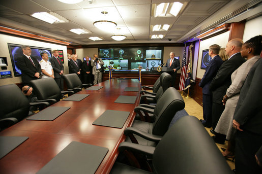 Newly-renovated White House Situation Room, 2007