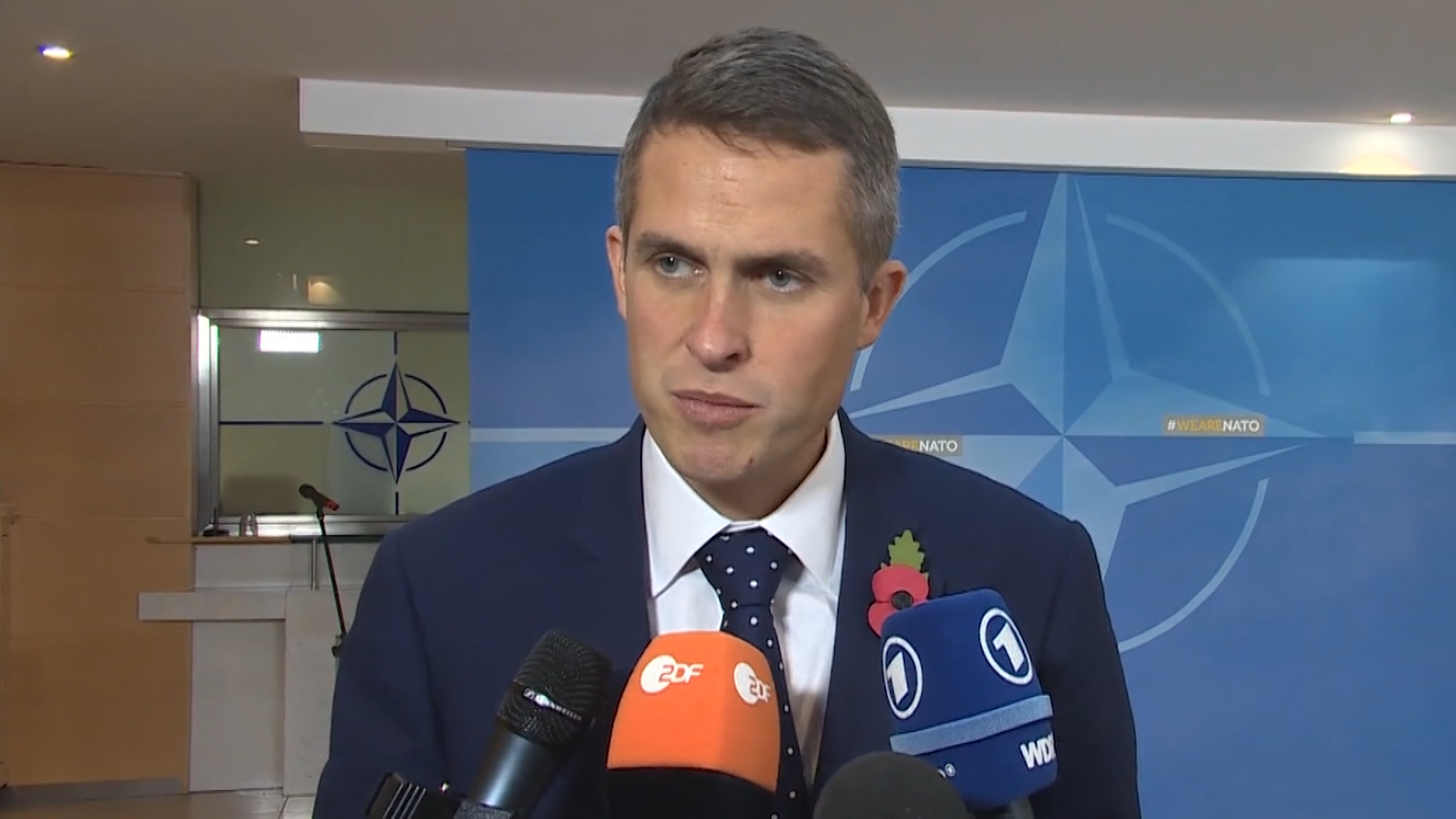Gavin Williamson at NATO