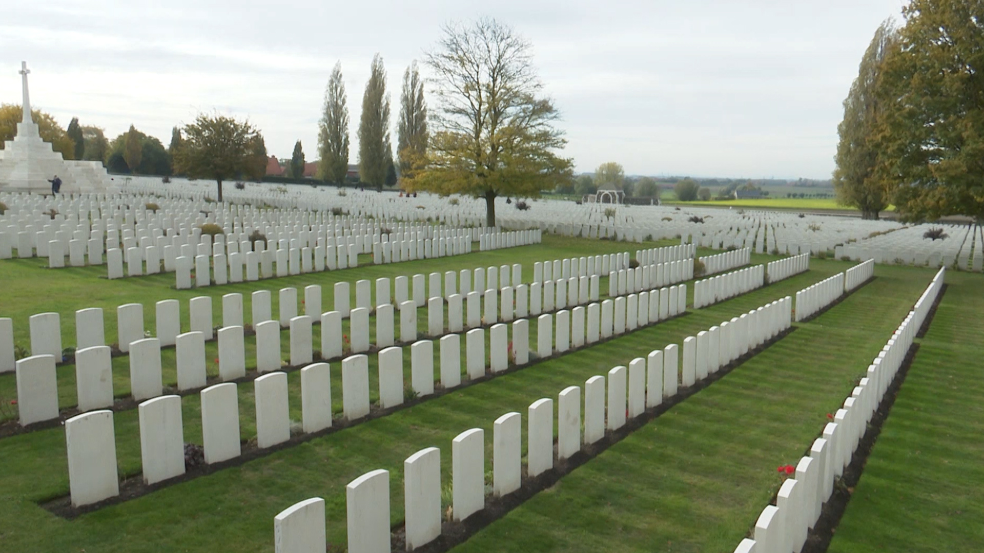 Tyne Cot Cemetery near Ypres in Belgium