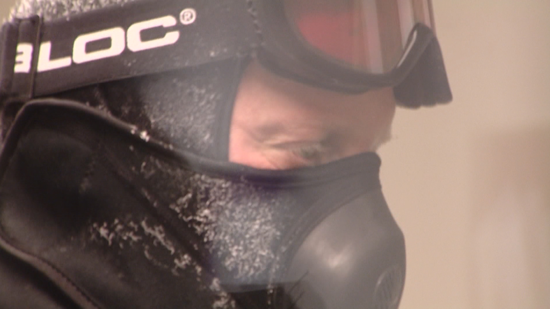 Rob Shenton training for North Pole marathon