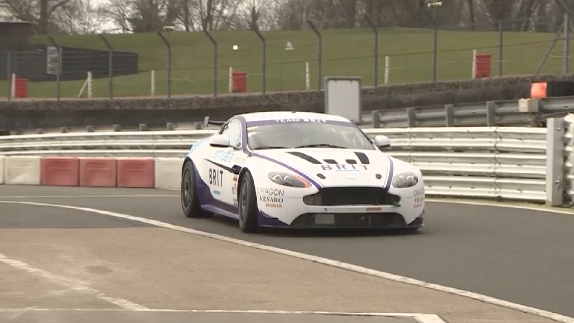 Team BRIT racing car on track