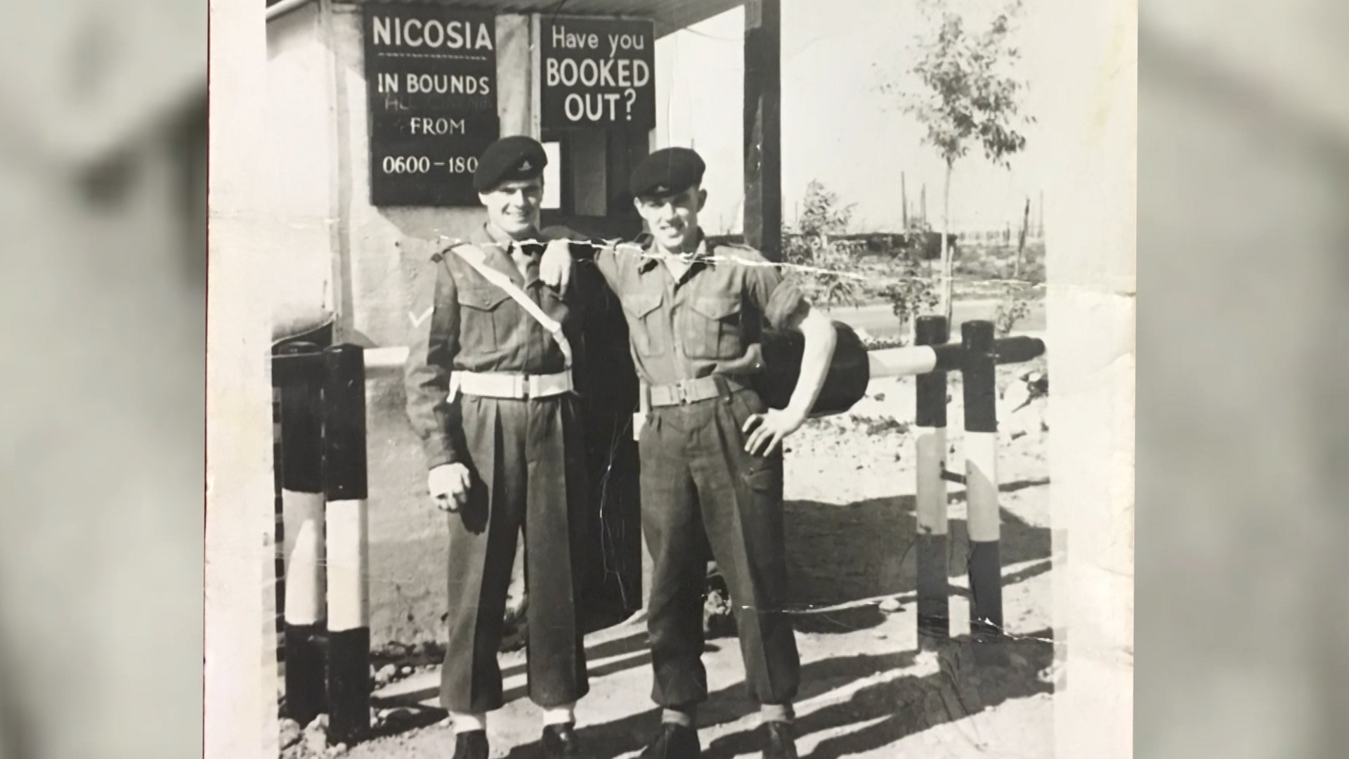 Brian House with colleague serving in Cyprus