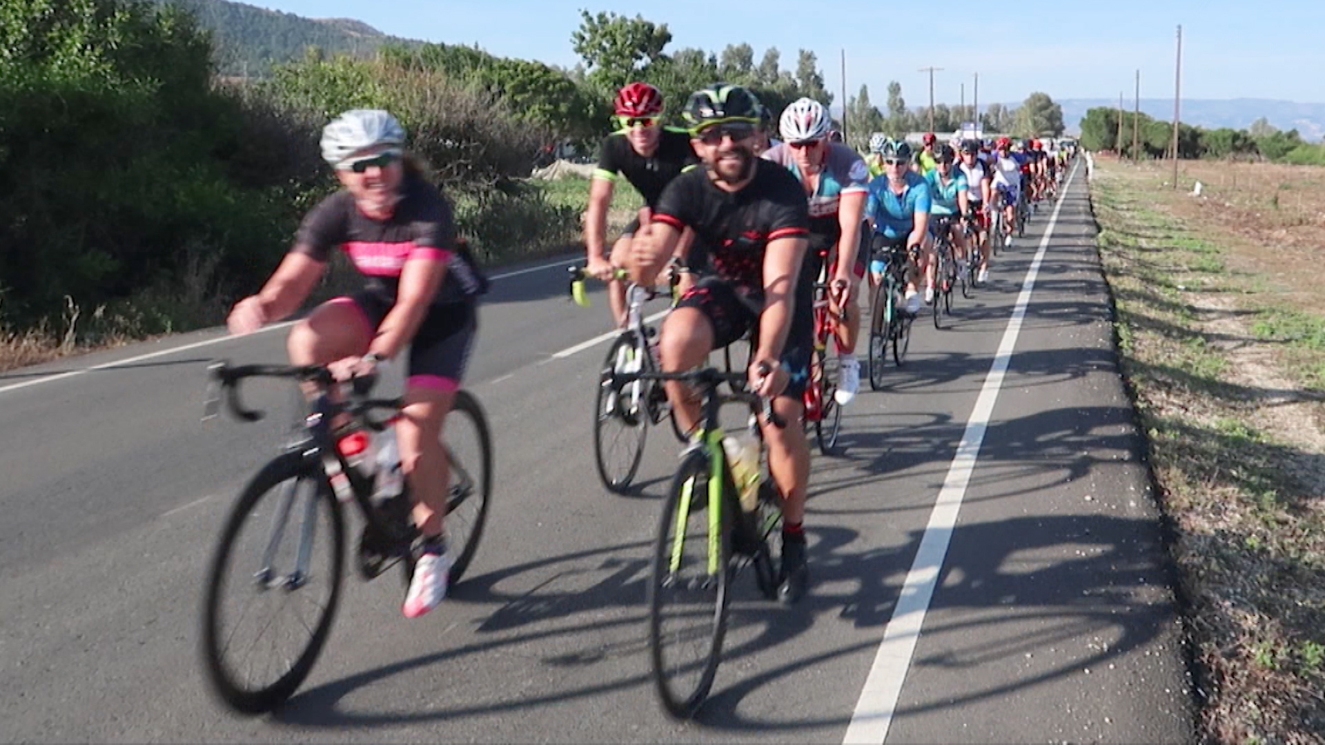 Military and civilian riders tackle the 2018 Cyprus Cycle Challenge