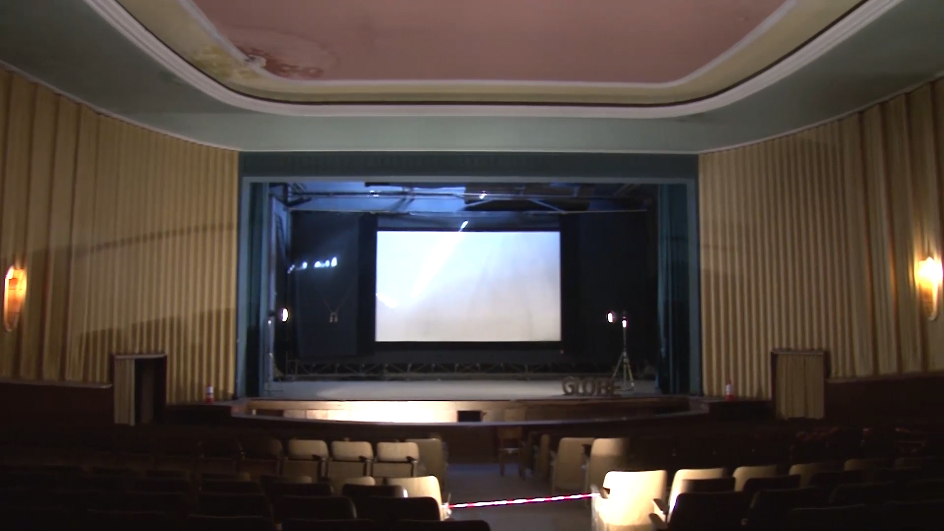 Abandoned cinema at former army barracks in German city of Oldenburg