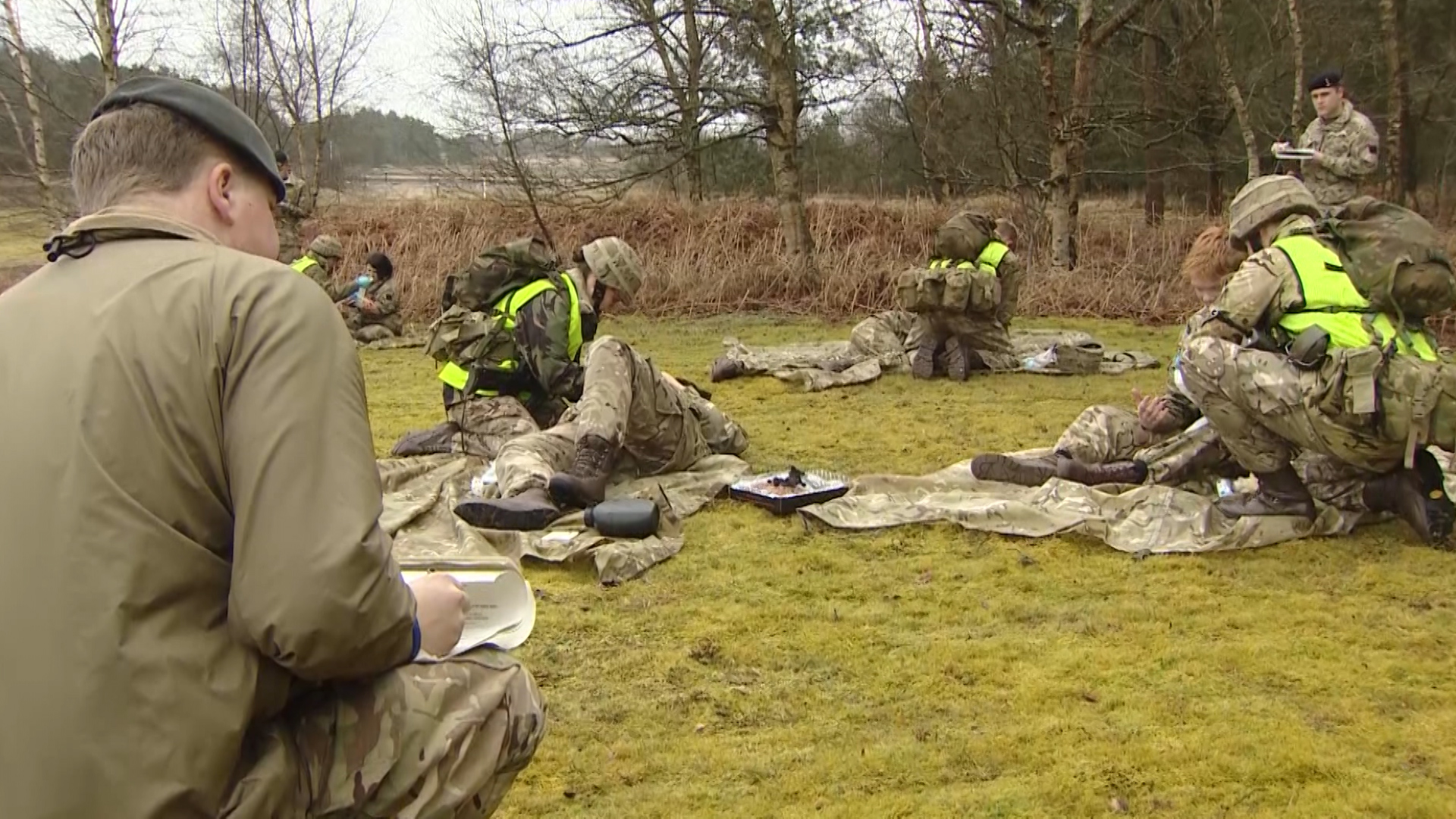 Champion Cadet hopefuls practice first aid