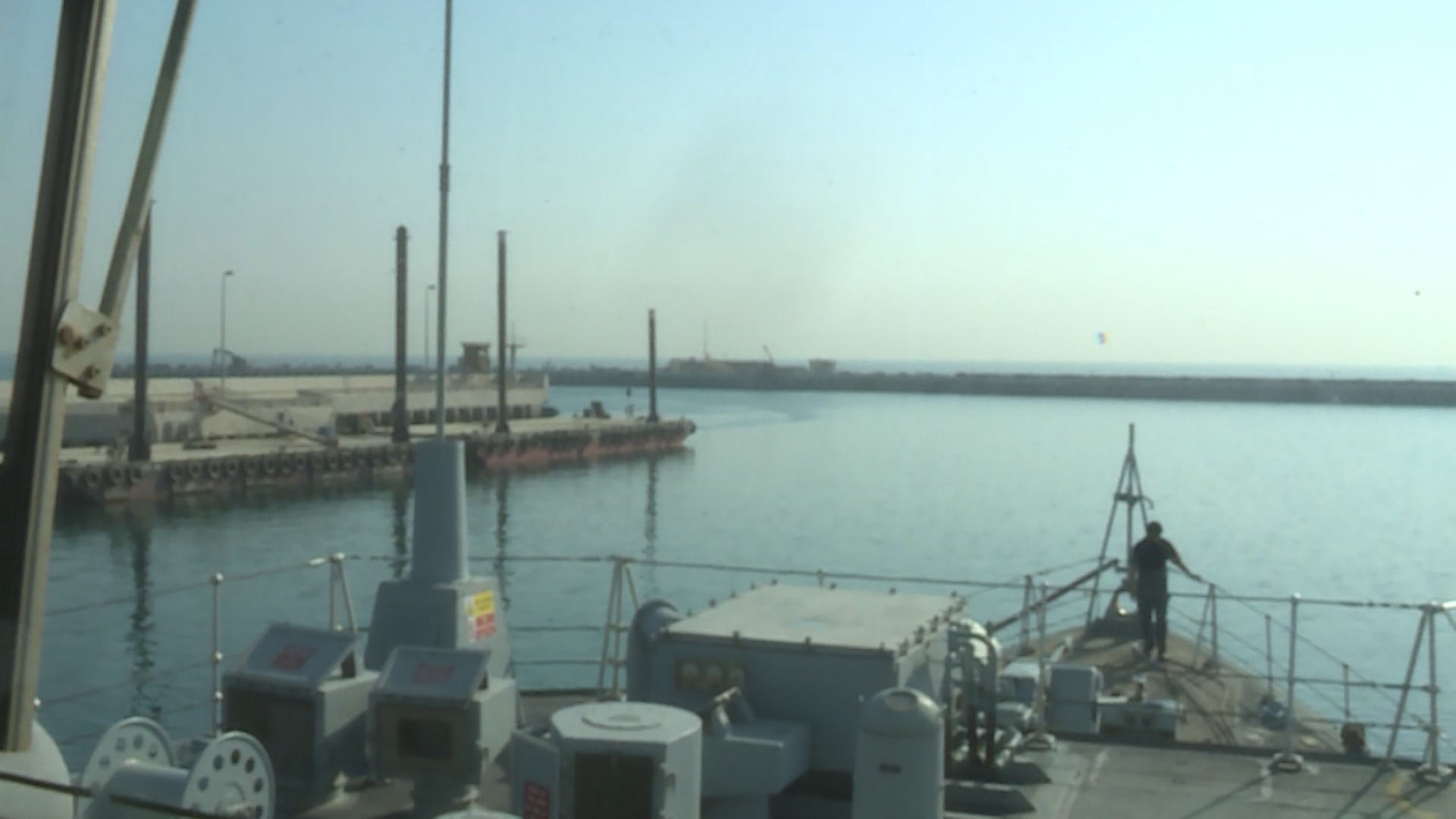 View from HMS Blyth bow