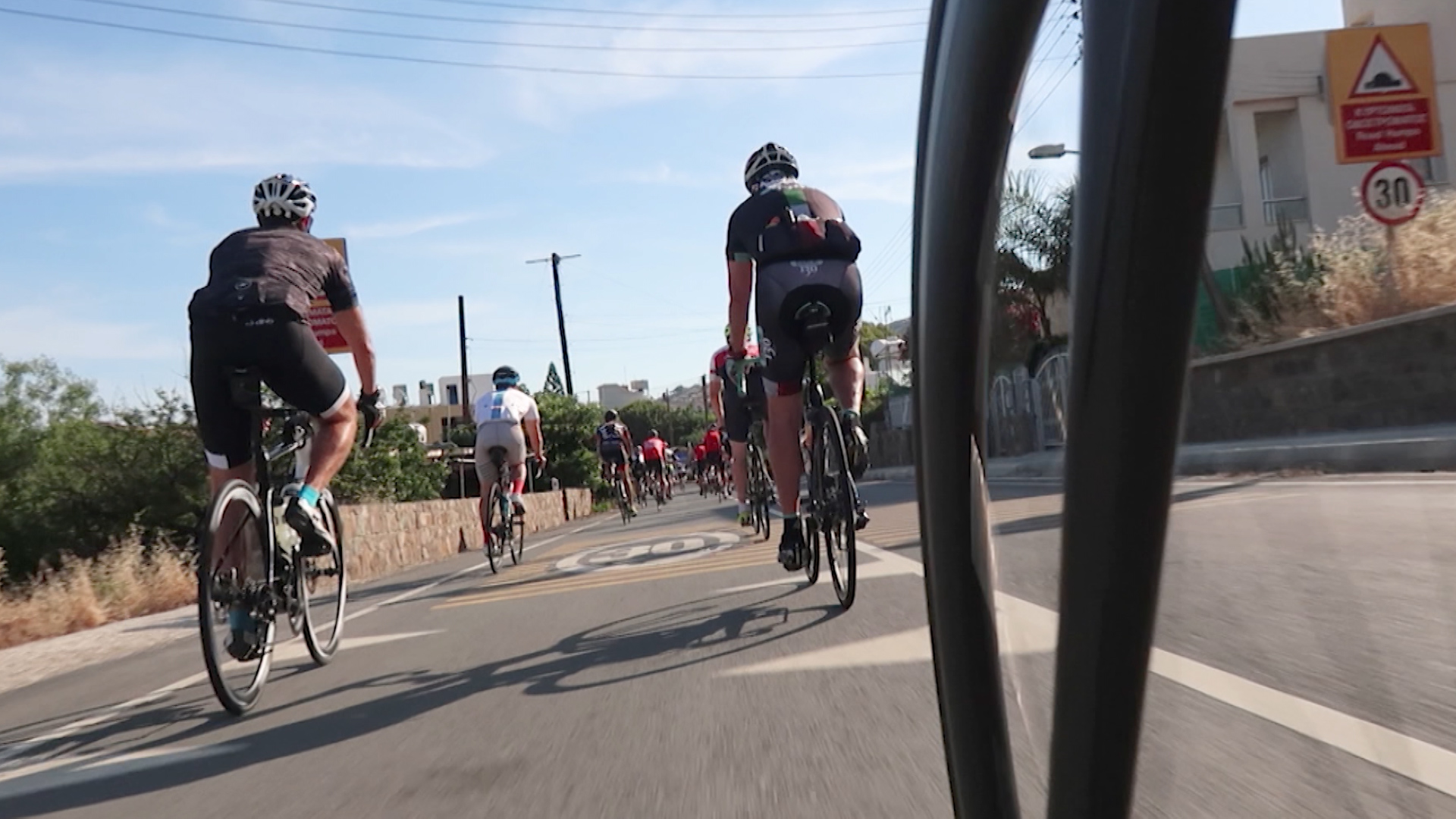 Riders climb to the top of the Troodos Mountains in the 2018 Cyprus Cycle Challenge