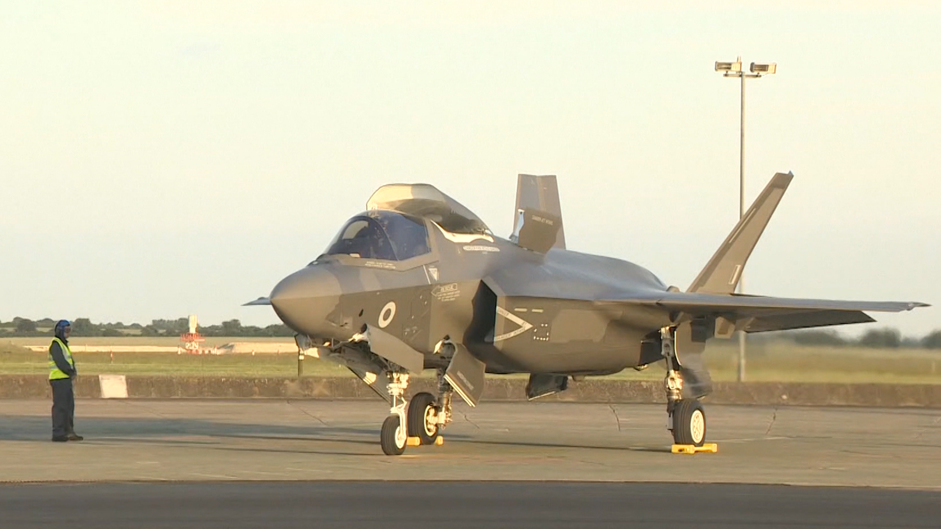 F-35B at its home base of RAF Marham.
