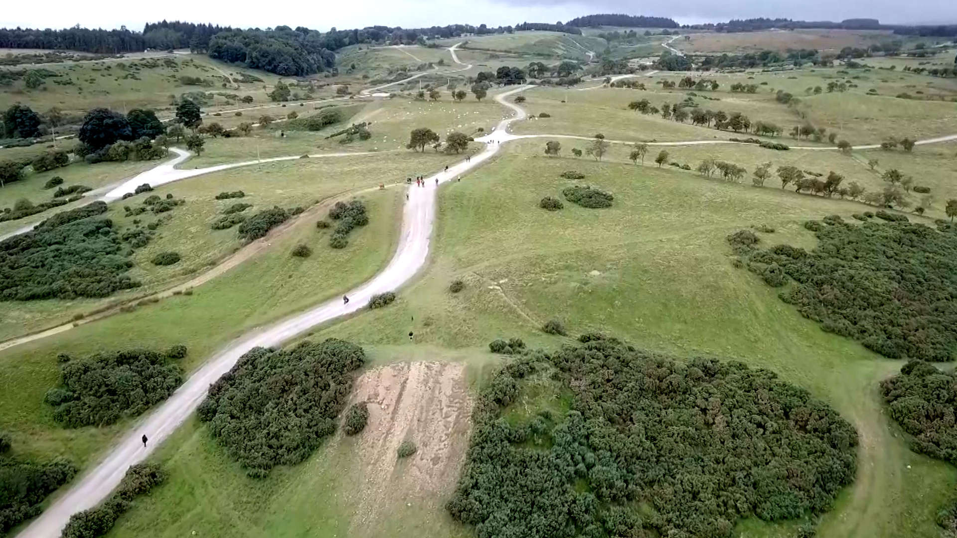 View of Paras 10-mile route at Catterick Garrison in North Yorkshire
